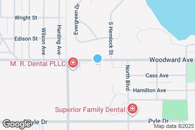 Map image of the property - 945 Woodward Ave