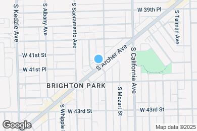 Map image of the property - 4138 S Archer Ave