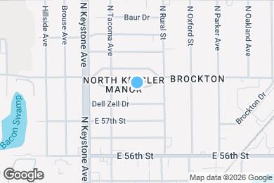 Map image of the property - 2613 East 58th Street