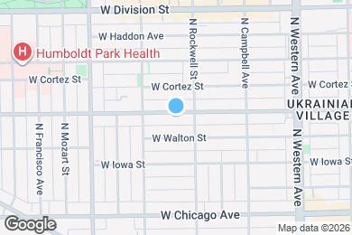 Map image of the property - 2621 W Augusta Blvd