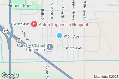 Map image of the property - 404 W 5th Ave