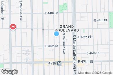 Map image of the property - 4529 S Prairie Ave