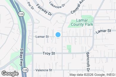 Map image of the property - 8765 Lamar St