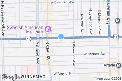 Map image of the property - 1443 W Foster Ave