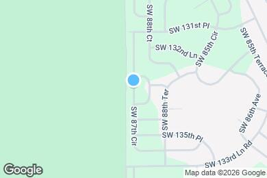 Map image of the property - 13530 SW 87th Cir