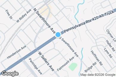 Map image of the property - 2 S Swarthmore Ave