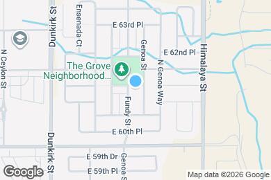 Map image of the property - 19760 E 61st Dr