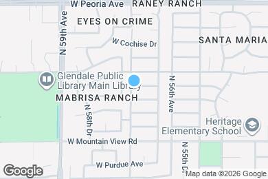 Map image of the property - 5651 W Cheryl Dr
