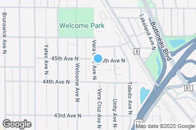 Map image of the property - 5427 45th Ave N