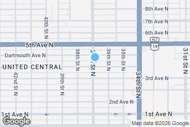 Map image of the property - 3663 1/2 4th Ave N