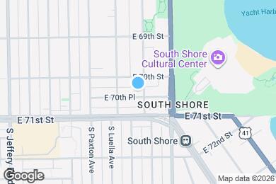 Map image of the property - 7014 S Oglesby Ave