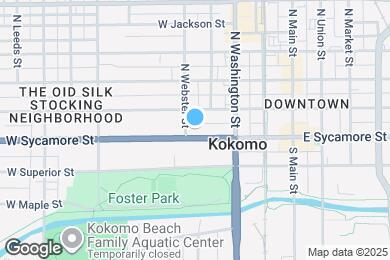 Map image of the property - 416 W Sycamore St