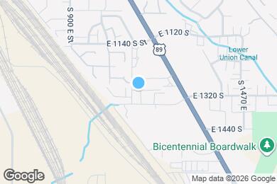 Map image of the property - 1296 S 1100 E