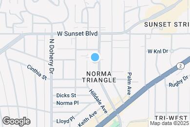 Map image of the property - 941 N San Vicente Blvd