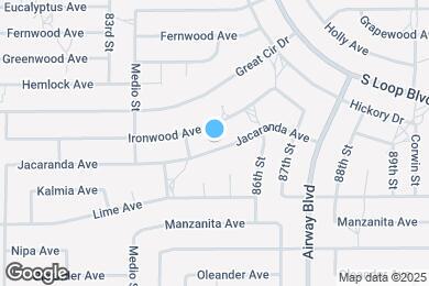 Map image of the property - 8531 Jacaranda Ave