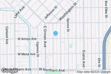 Map image of the property - 711 Arroyo Ave