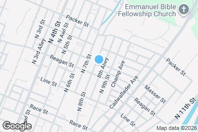 Map image of the property - 520 N 8th St