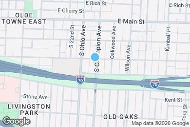 Map image of the property - 513 S Champion Ave