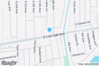 Map image of the property - 521-523 E. Live Oak Avenue