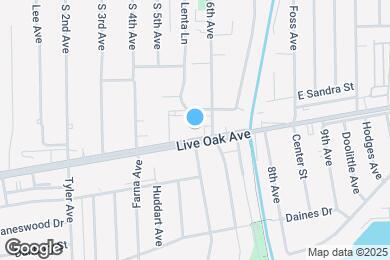 Map image of the property - 521 E Live Oak Ave