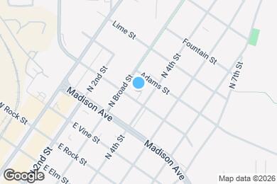 Map image of the property - 320 E Lafayette St