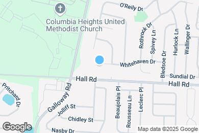 Map image of the property - 5945 Whitehaven Dr