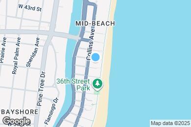 Map image of the property - 3801 Collins Ave