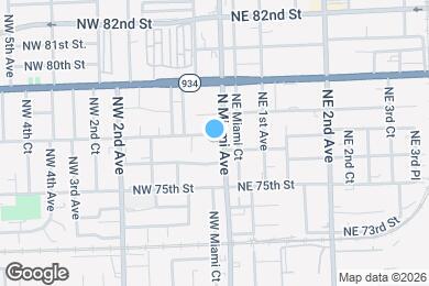 Map image of the property - 7638 N Miami Ave