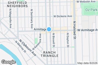 Map image of the property - 951 W Armitage Ave
