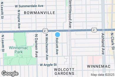 Map image of the property - 5135 N Wolcott Ave