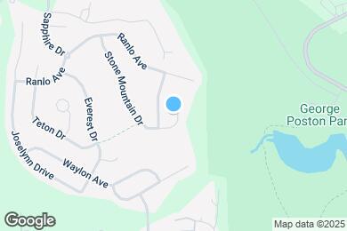 Map image of the property - 4543 Stone Mountain Dr