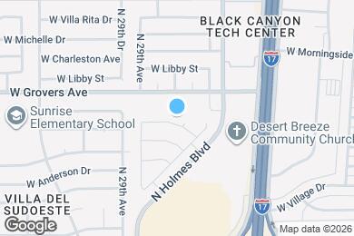 Map image of the property - 2834 W Muriel Dr
