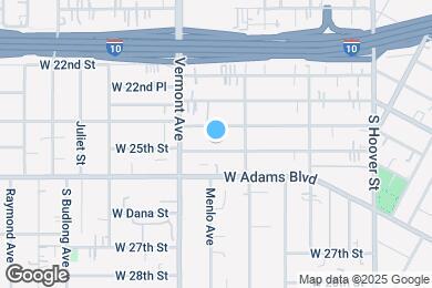 Map image of the property - 1341 W 25th St