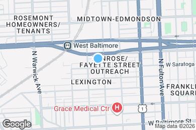 Map image of the property - 2102 W Saratoga St