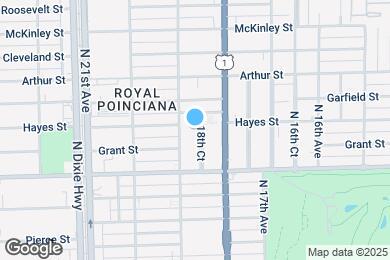 Map image of the property - 1020 N 18th Ct