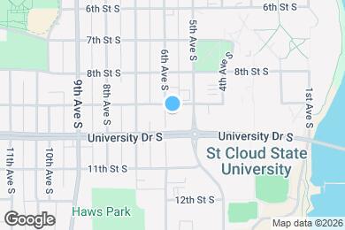 Map image of the property - Campus Center Apartments