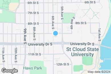 Map image of the property - College Living St. Cloud