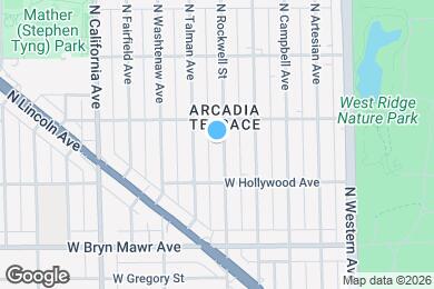 Map image of the property - 5742 N Rockwell St