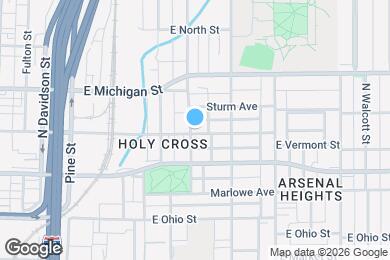 Map image of the property - 1204 E Vermont St