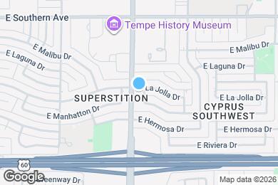 Map image of the property - 903 E La Jolla Dr