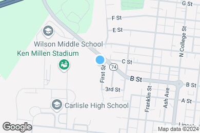 Map image of the property - Carlisle Park Apartments