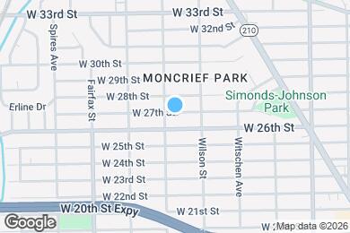 Map image of the property - 1584 W 27th St