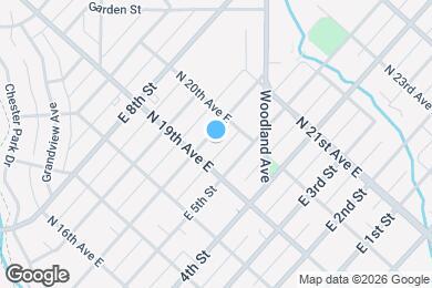 Map image of the property - 1916 East 6th Street