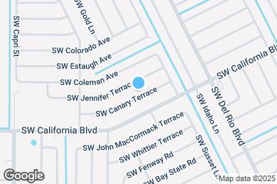 Map image of the property - 1029 SW Canary Terrace