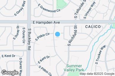 Map image of the property - 3612 S Quintero St