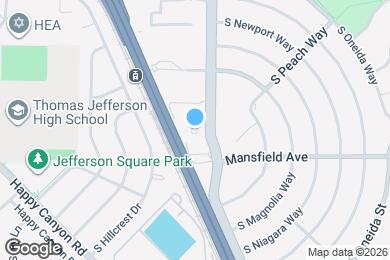 Map image of the property - 3855 S Monaco St Pkwy