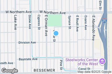 Map image of the property - 1428 Cedar St