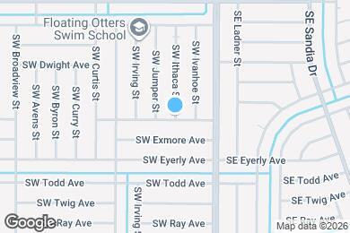 Map image of the property - 1198 SW Ithaca St