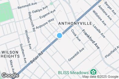 Map image of the property - 5105 Belair Rd