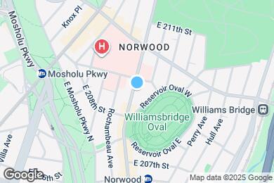 Map image of the property - 3338 Bainbridge Ave
